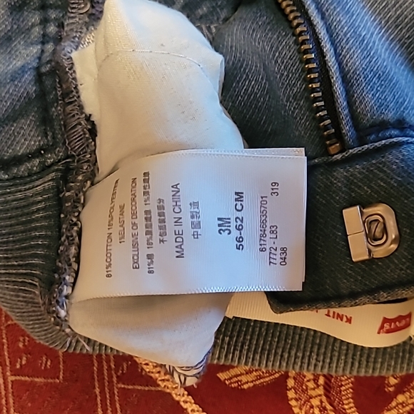 3 Months Old LEVI'S Light Blue Knit Joggers - Picture 4 of 4
